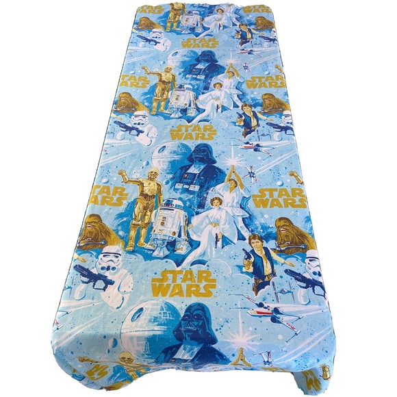 Vintage Star Wars Bed Sheet, 1977 Original Twin Flat  vintage 1977 STAR WARS BIBB TWIN FLAT SHEET movie sci fi film usa 70s 80s
